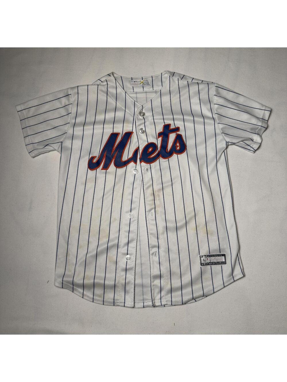 MLB New York Mets deGrom #48 Pinstripe Baseball Jersey Youth Genuine Merchandise